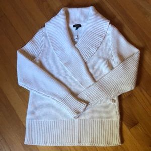NWT Talbots shawl collar shaker knit sweater ( medium)